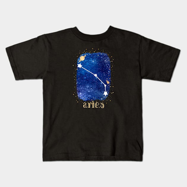 Aries Kids T-Shirt by GOT A FEELING